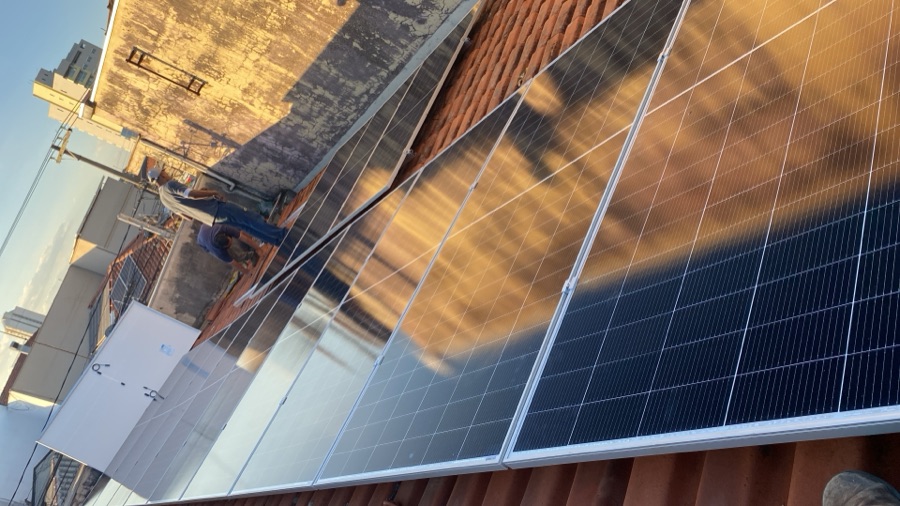 Instalação solar residencial